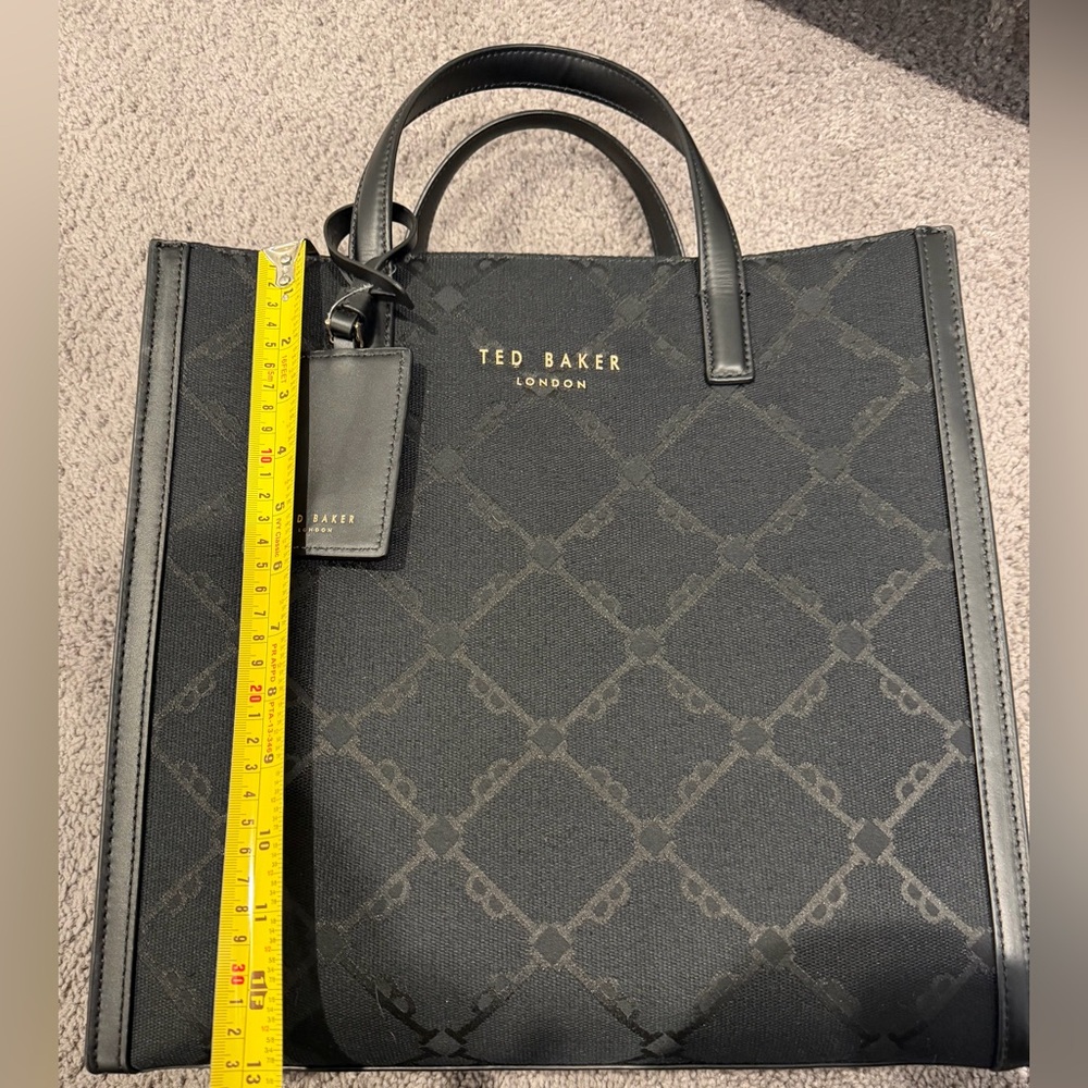 Ted Baker Black Structured Tote - Picture 7 of 8